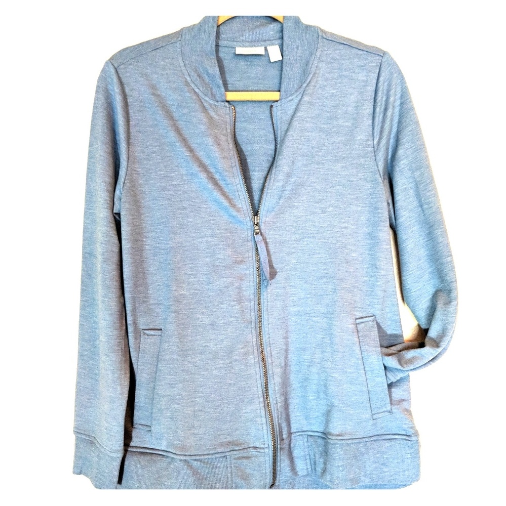 Logo Blue Full Zip Jacket sz Small